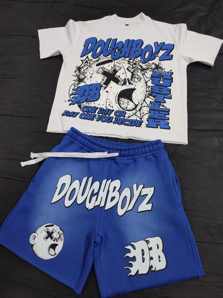 DoughBoyz (T-Shirt and Shorts) - Royal Blue.