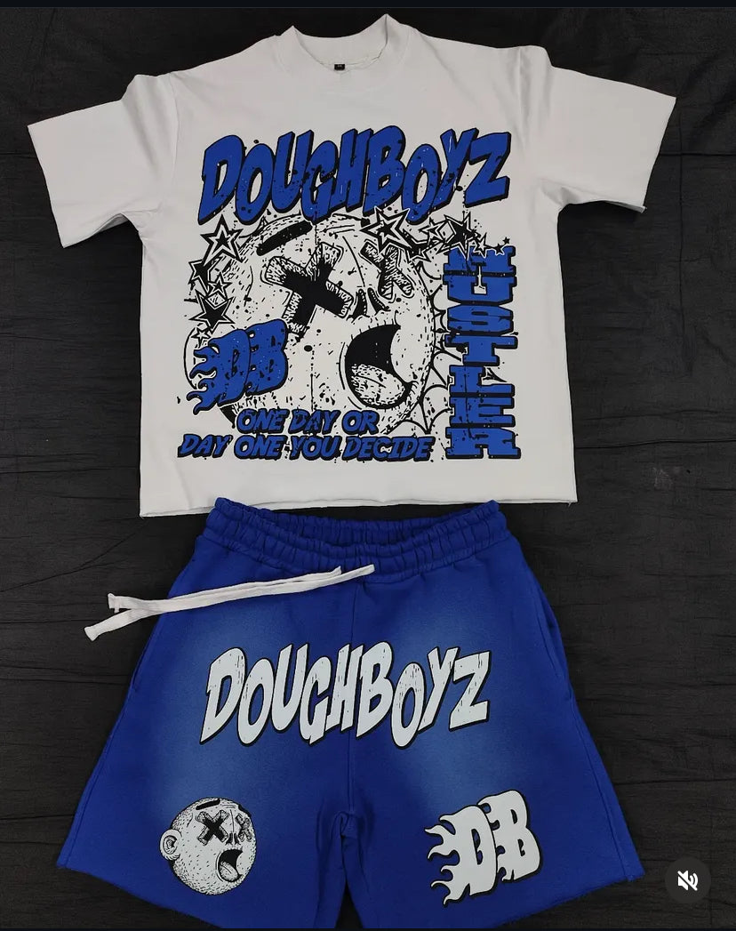 DoughBoyz (T-Shirt and Shorts) - Royal Blue.