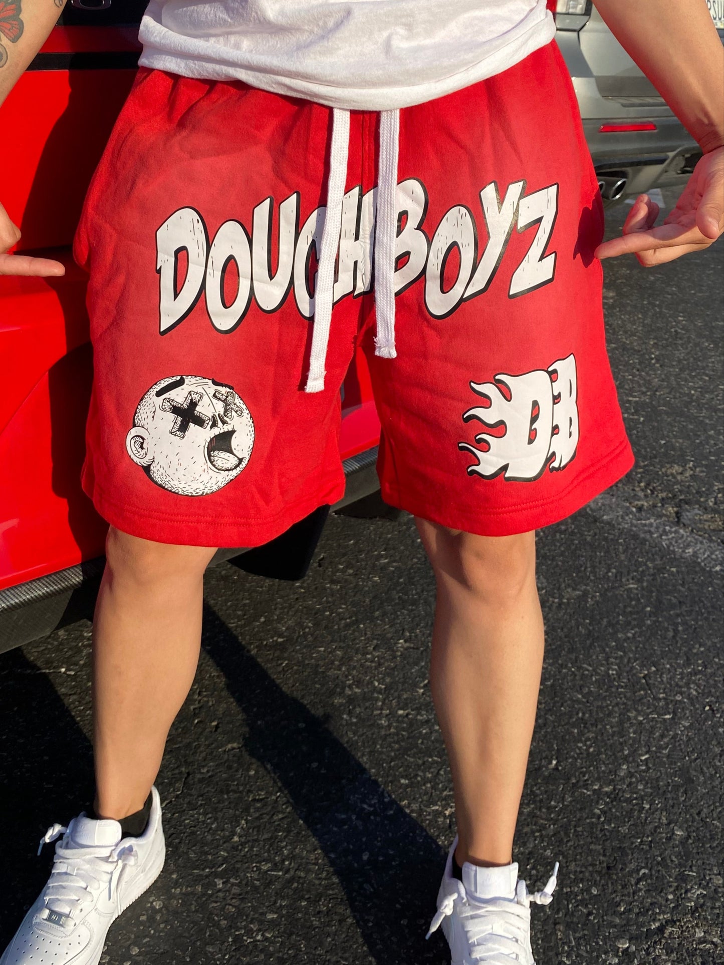 DoughBoyz (Shorts) Red.